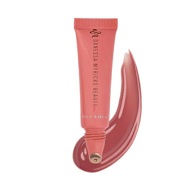 Danessa Myricks Glosswork 4D Ultra Shine Plumping Gloss : Rose N Brunch