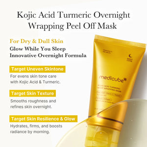Medicube Skincare : Kojic Acid Turmeric Overnight Wrapping Mask 75ml