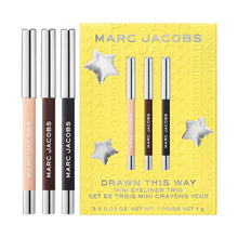 Load image into Gallery viewer, Marc Jacobs Beauty : Mini Drawn This Way Longwear Eyeliner Trio Gift Set