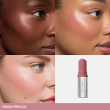 Load image into Gallery viewer, HAUS Labs Color Fuse Glassy Blush Balm Stick : Glassy Hibiscus