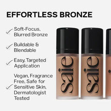 Load image into Gallery viewer, Saie Beauty Dew Bronze Soft-Focus Effortless Liquid Bronzer : Salt