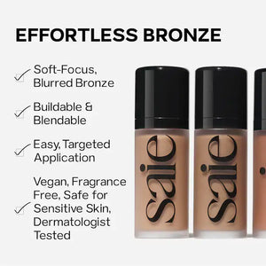 Saie Beauty Dew Bronze Soft-Focus Effortless Liquid Bronzer : Salt