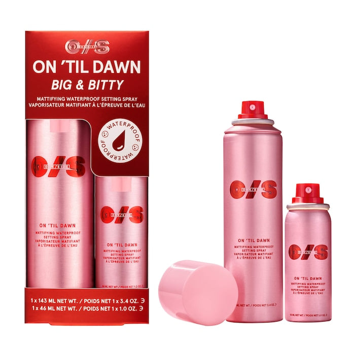 ONE/SIZE Beauty : On 'Til Dawn Mattifying Waterproof Setting Spray Big & Bitty Duo