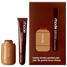 Load image into Gallery viewer, Rhode Skin Pocket Pair Limited Edition Lip + Cheek Set : Toasted Teddy/Espresso