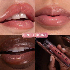 Tower28 Beauty : Line + Shine Lip Liner and Lip Gloss Set