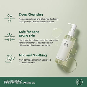 Anua Skincare : Heartleaf Pore Control Cleansing Oil 200ml