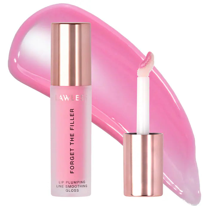 Lawless Beauty Forget The Filler Lip Plumper Line Smoothing Gloss : Daisy Pink