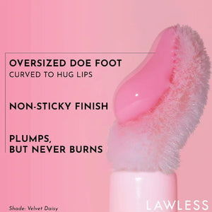 Lawless Beauty Forget The Filler Lip Plumper Line Smoothing Gloss : Velvet Daisy