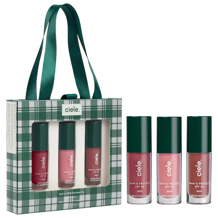 Ciele Cosmetics : Mini Blush & Cheer Liquid Blush SPF 50+ Gift Set