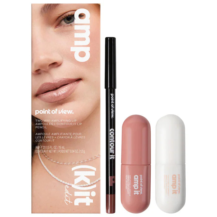 POV Beauty amp (k)it edit lip trio makeup gift set : Champagne