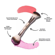 Load image into Gallery viewer, DIBS Beauty : Dual Ended Brush for Cream + Powder