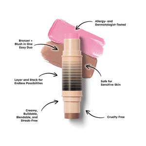 DIBS Beauty Desert Island Duo Blush + Bronzer Stick : Shade 2.5