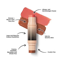 Load image into Gallery viewer, DIBS Beauty Desert Island Duo Blush + Bronzer Stick : Shade 4