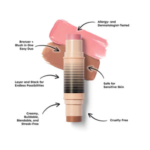 DIBS Beauty Desert Island Duo Blush + Bronzer Stick : Shade 2