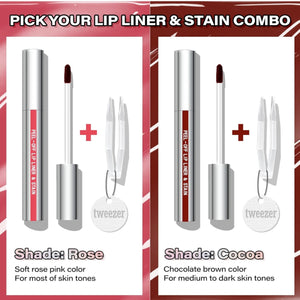 Cilrofelr Peel Off Tattoo Lip Liner Stain  : Cocoa