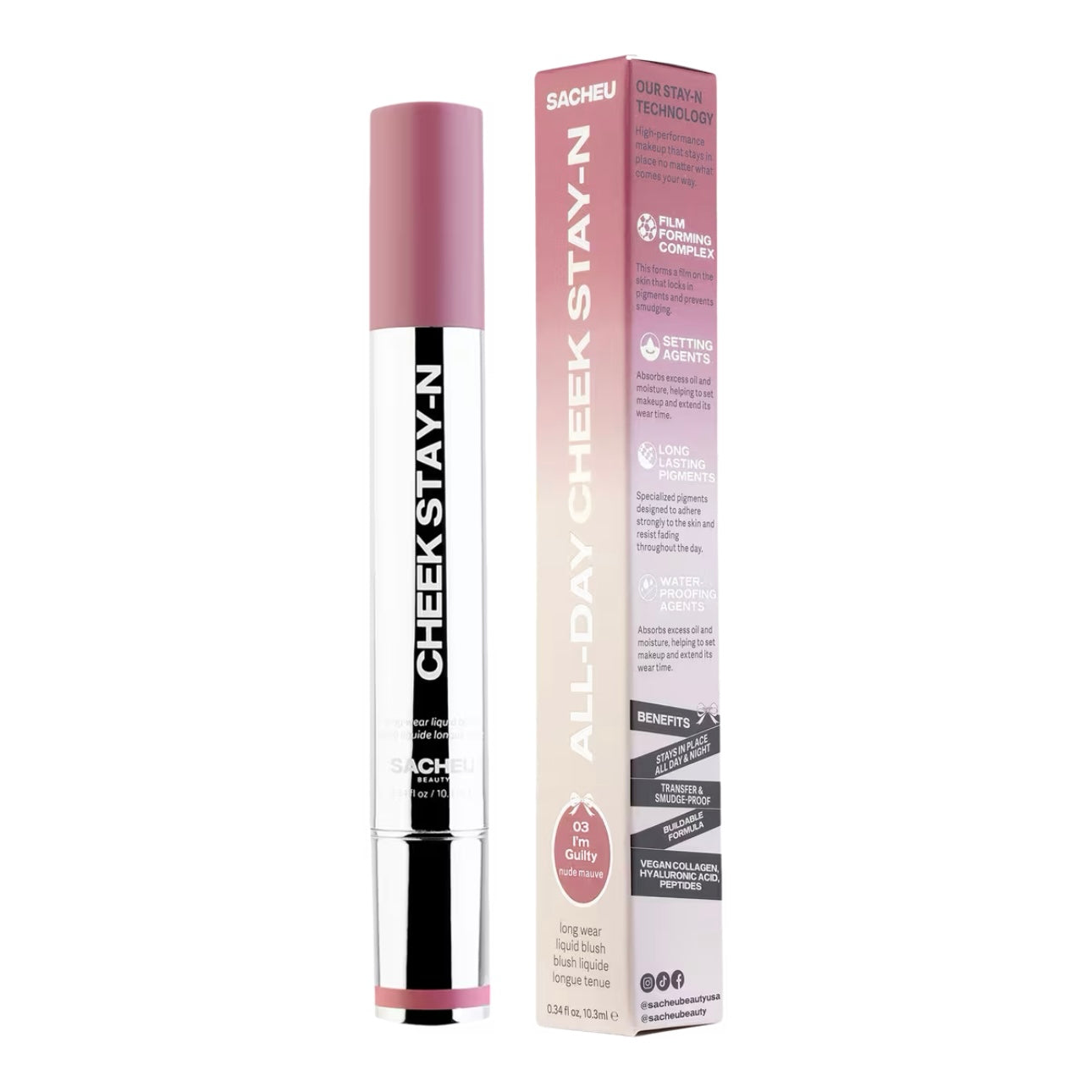 Sacheu Beauty Cheek Stay-N All Day Liquid Blush : I’m Guilty