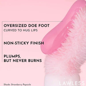 Lawless Beauty Forget The Filler Lip Plumper Line Smoothing Gloss : Strawberry Popsicle