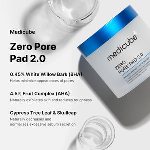 Medicube Skincare : Zero Pore Pad 2.0 - 70 pads