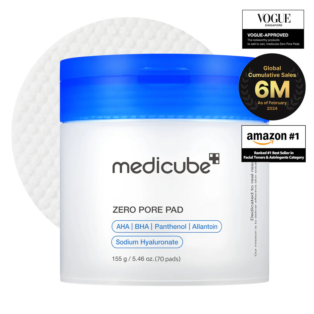 Medicube Skincare : Zero Pore Pad 2.0 - 70 pads