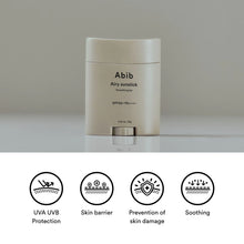 Load image into Gallery viewer, Abib Skincare : Airy Sunstick Smoothing Bar SPF50+ PA++++