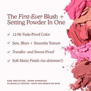 Tower28 Beauty GetSet Blur + Set Matte Powder Blush : Long Beach Iced Tea