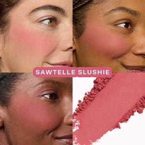 Tower28 Beauty GetSet Blur + Set Matte Powder Blush : Sawtelle Slushie