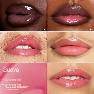 HAUS Labs PhD Hybrid Lip Glaze Plumping Gloss : Guava