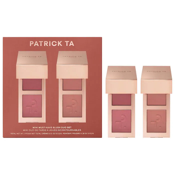 Patrick Ta : Mini Must-Have Major Headlines Double-Take Crème & Powder Blush Duo Set