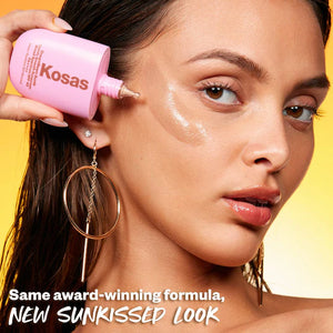 Kosas Beauty : DreamBeam Silicone-Free Mineral Sunscreen SPF 40 with Ceramides and Peptides