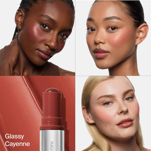 HAUS Labs Color Fuse Glassy Blush Balm Stick : Glassy Cayenne