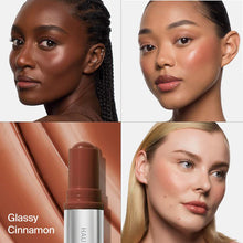 Load image into Gallery viewer, HAUS Labs Color Fuse Glassy Blush Balm Stick : Glassy Cinnamon