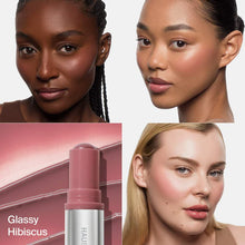 Load image into Gallery viewer, HAUS Labs Color Fuse Glassy Blush Balm Stick : Glassy Hibiscus