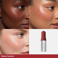 Load image into Gallery viewer, HAUS Labs Color Fuse Glassy Blush Balm Stick : Glassy Cayenne