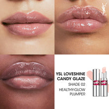 Load image into Gallery viewer, YSL Beauty Candy Glaze Lip Gloss Stick : 02 Healthy Glow Plumper
