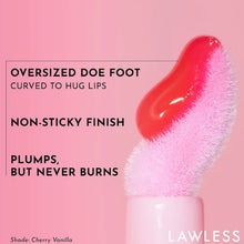 Load image into Gallery viewer, Lawless Beauty Forget The Filler Lip Plumper Line Smoothing Gloss : Cherry Vanilla