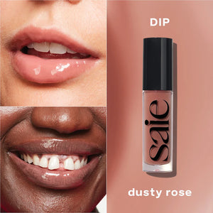 Saie Beauty Glossybounce™ High-Shine Hydrating Lip Gloss Oil : Dip