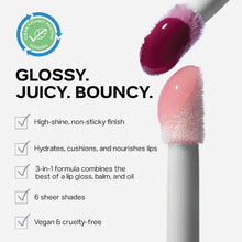 Load image into Gallery viewer, Saie Beauty Glossybounce™ High-Shine Hydrating Lip Gloss Oil : Dip