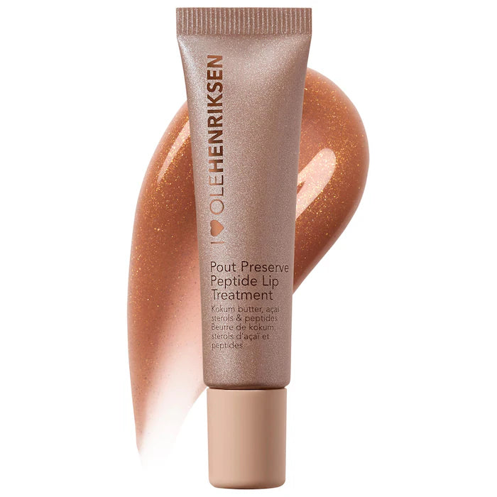 OLEHENRIKSEN Pout Preserve Hydrating Peptide Lip Treatment : Crème Brulee Glimmer