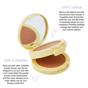 Jordana Ticia Bronzer Duo : Honey Glow