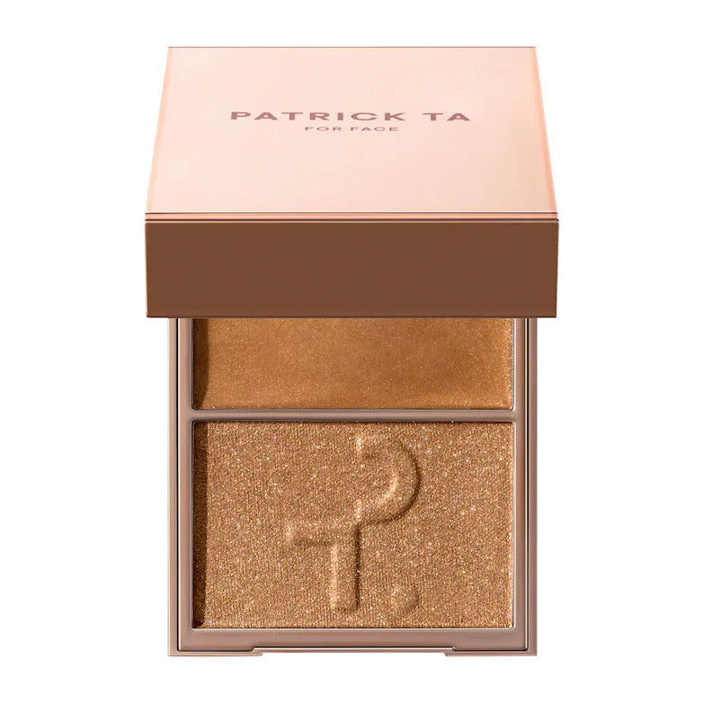 Patrick Ta Major Glow Crème & Powder Light Reflecting Translucent Highlighter Duo : Honey