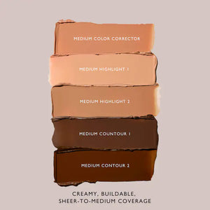 m.ph by Mary Phillips Underpainting Face Highlight & Contour Palette : Medium