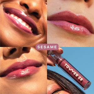 Tower28 Beauty ShineOn Lip Jelly Non-Sticky Gloss : Sesame